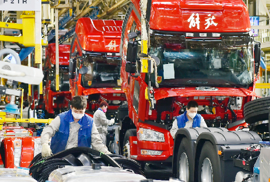 一汽解放汽车有限公司获悉,2月10日至3月10日,一汽解放累计生产整车2